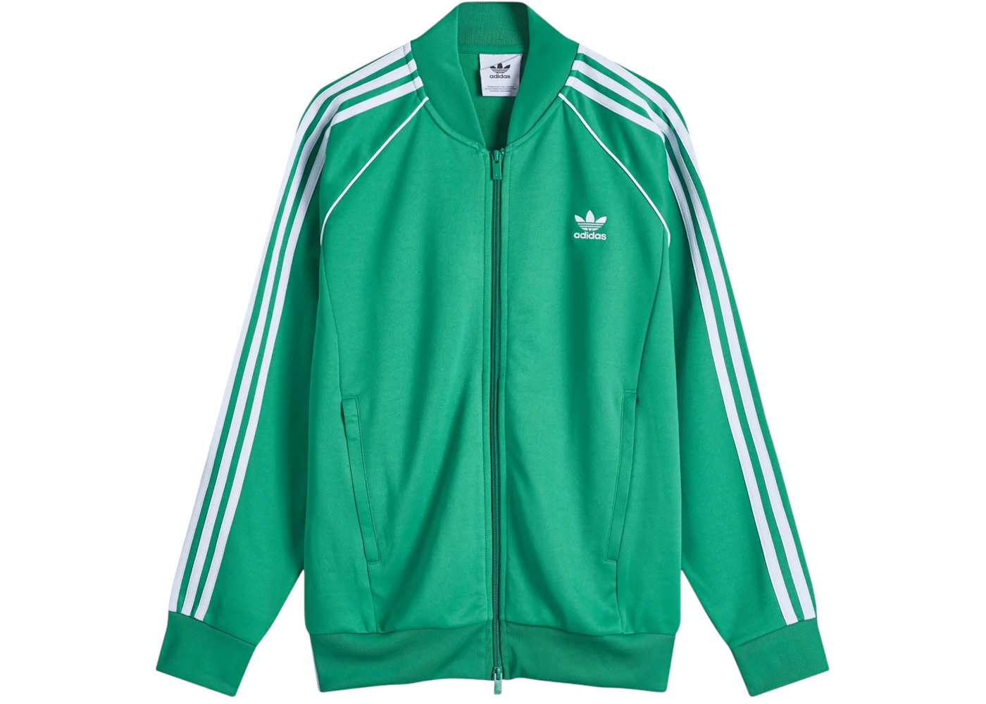 adidas Superstar Track Top Green/White Men's - FW24 - US adidas Superstar Track Top Green/White Men's - FW24 - US