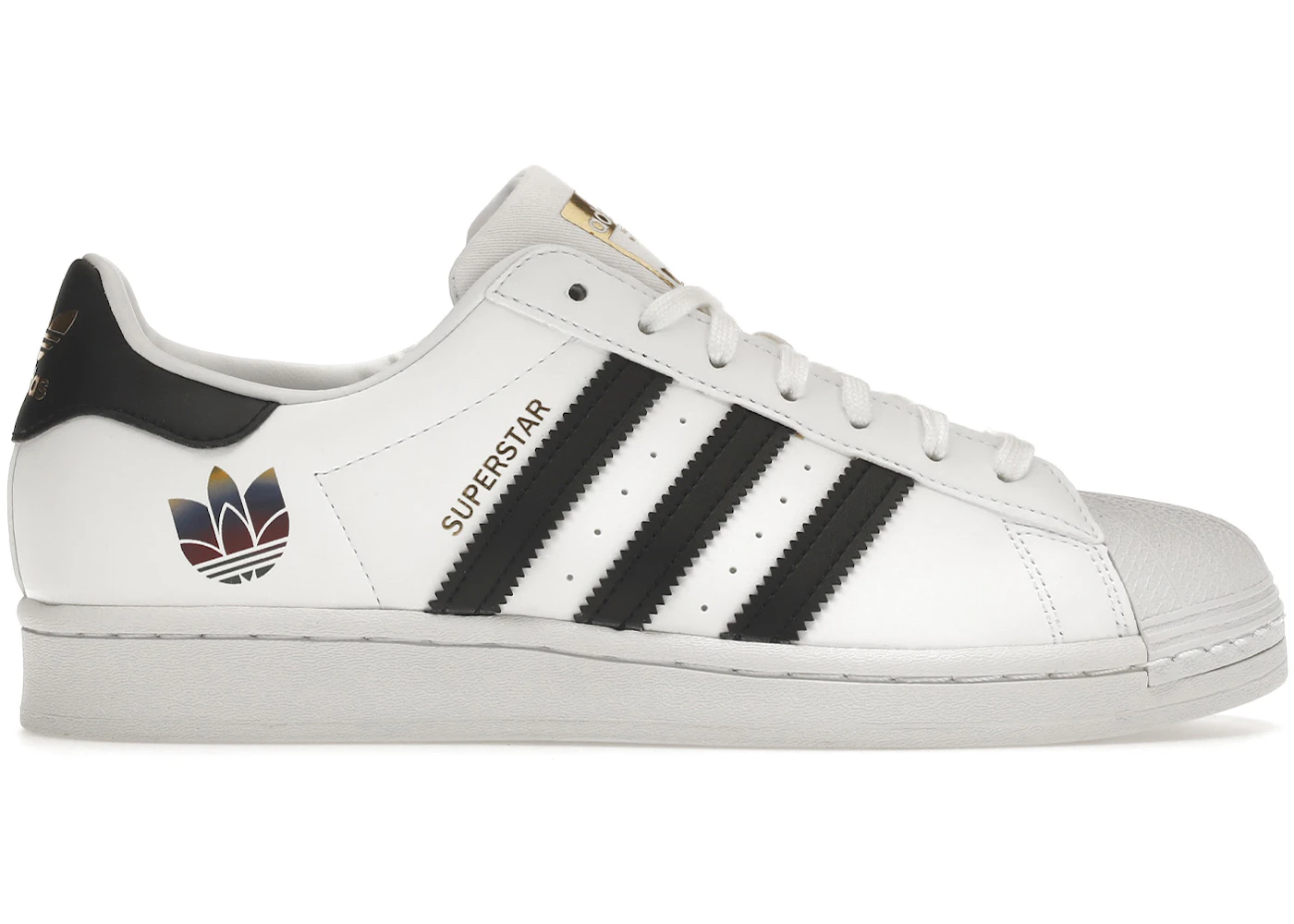 Superstar white black gold womens Clearance