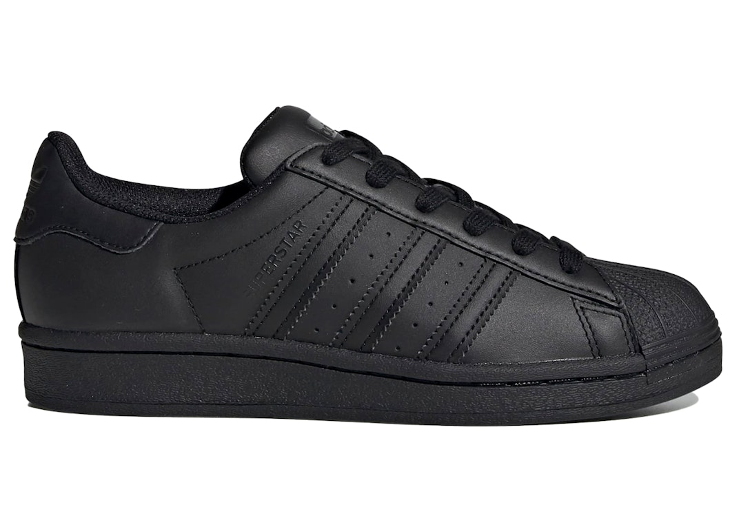 Pre-owned Adidas Originals Adidas Superstar Triple Black (gs) In Core Black/core Black/core Black