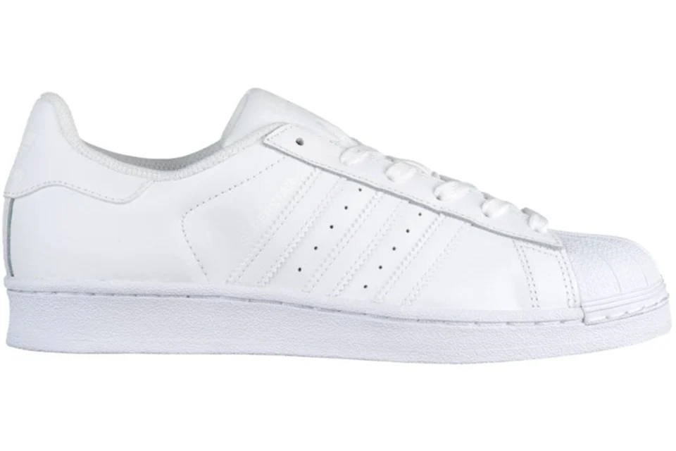 White adidas top superstar womens