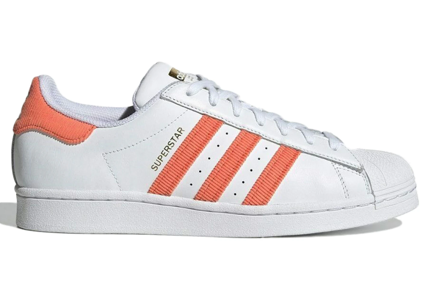 adidas Superstar True Orange Corduroy Men's H00207 US