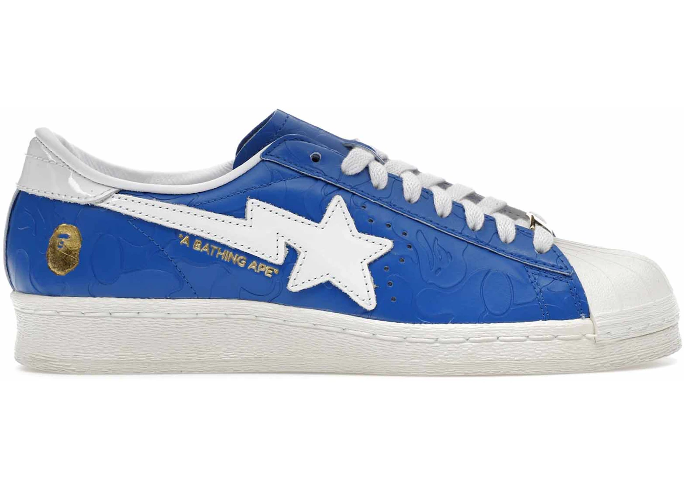 adidas Superstar Vintage Bape Blue White Men's JR2702 US