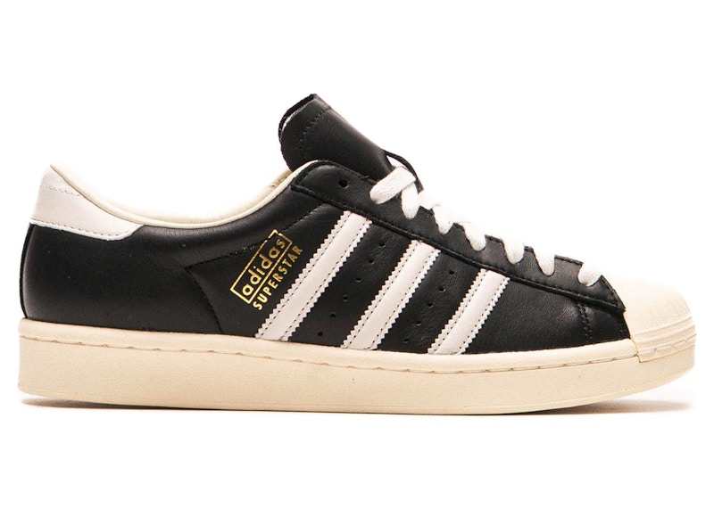★ADIDAS X THUG CLUB★ SUPERSTAR VINTAGE BLACK CREAM WHITE Adidas x Thug Club Superstar Vintage Core Black Cream White