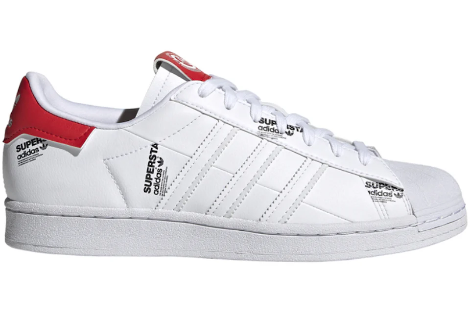 Adidas superstar silver red Clearance