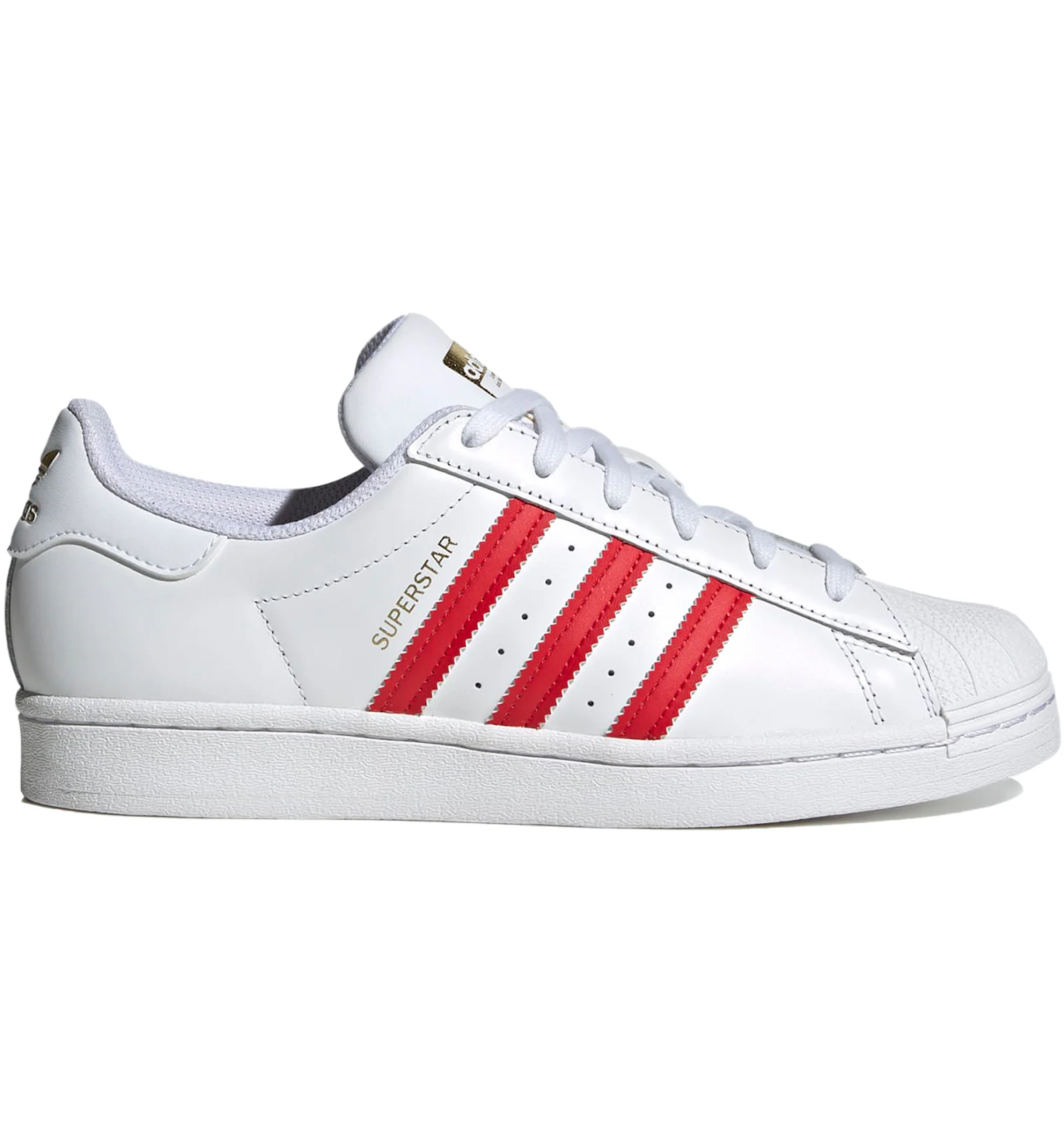 Adidas superstar 1 white scarlet Clearance