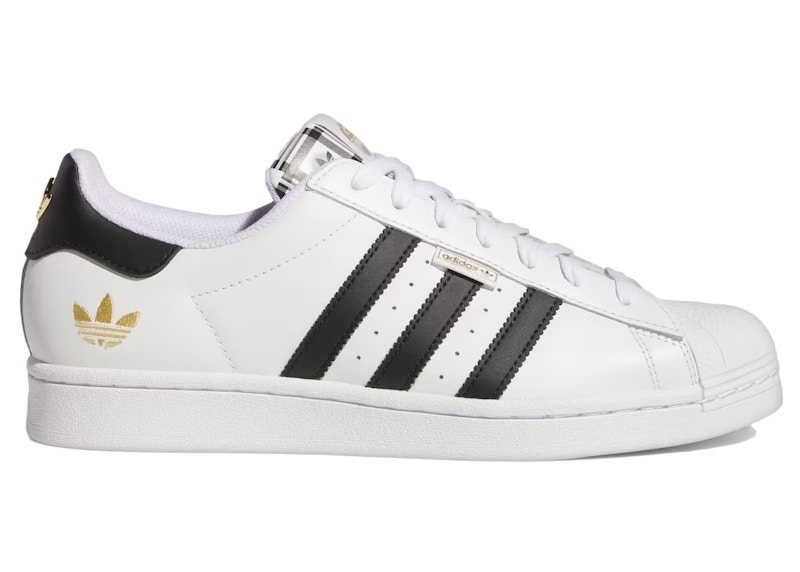 Adidas superstar schwarz gold weiß online