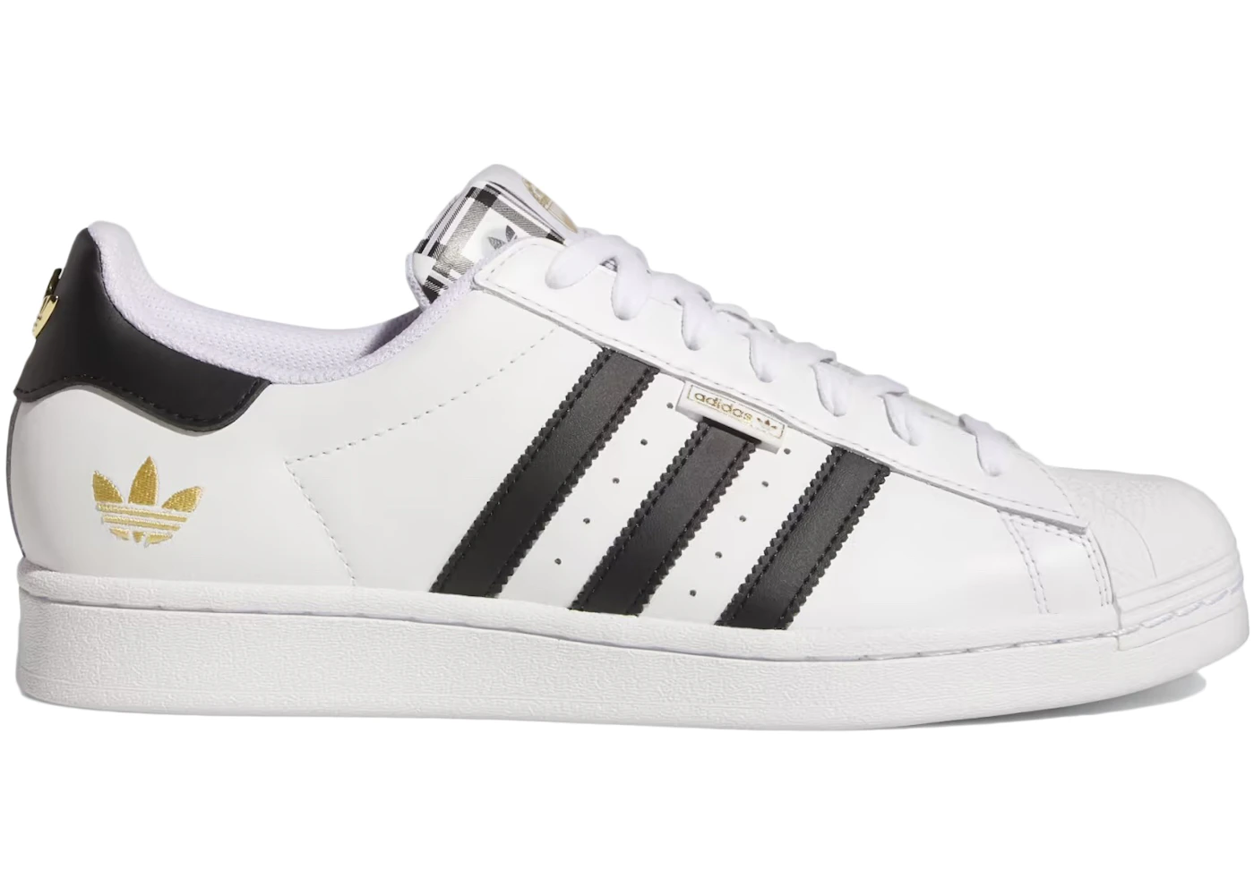 adidas Superstar White Black Gold Men's - HP3252 - GB