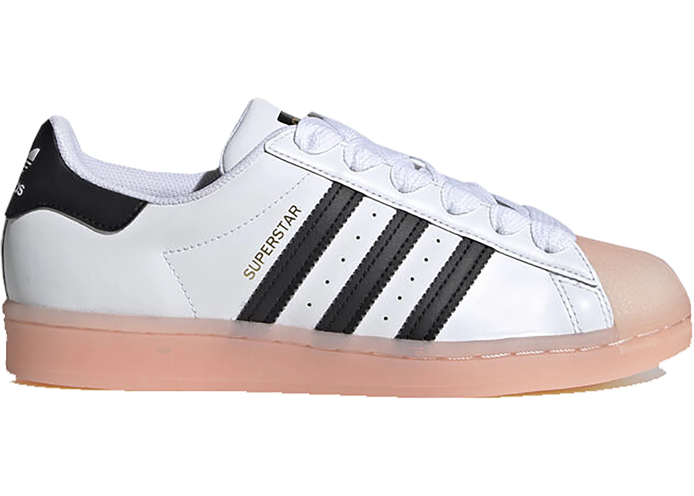 adidas Superstar White Black Haze Coral Women s FW3553 JP