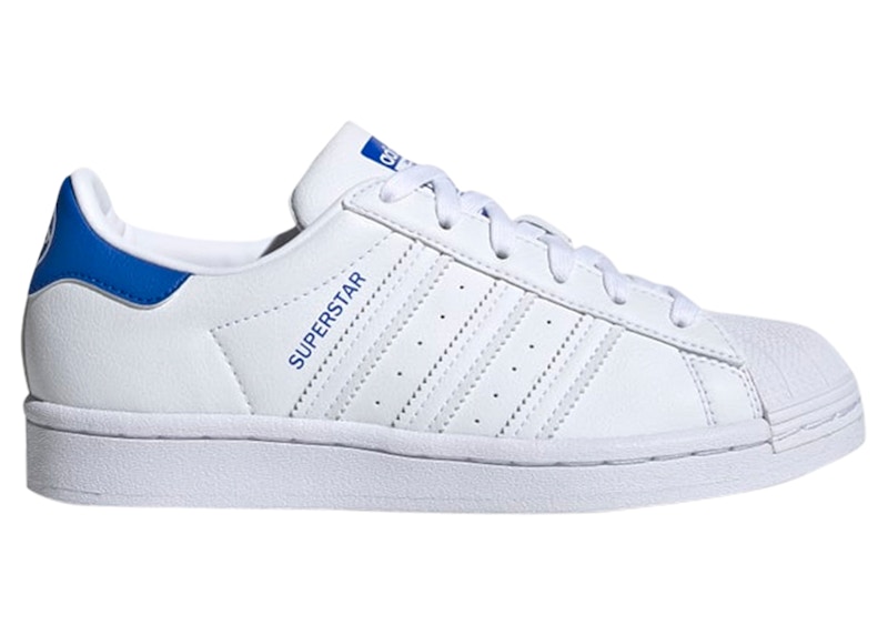 White blue hotsell adidas superstar