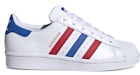 adidas Superstar White Blue Scarlet (GS)