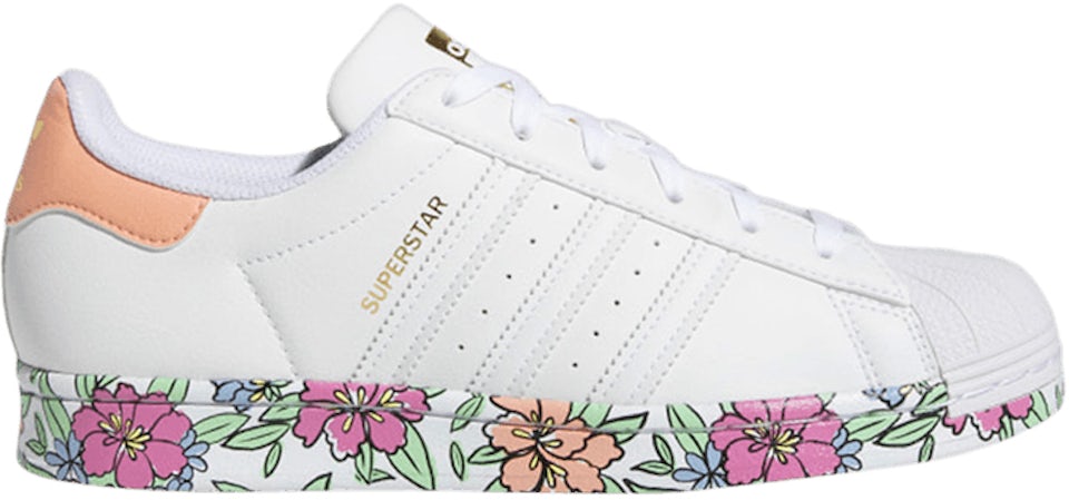 adidas Superstar White Blush Floral GV7897 US