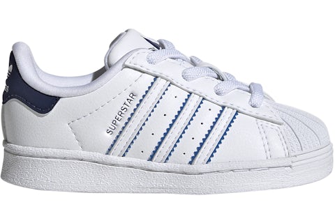 adidas Superstar White Dark Blue Blue Bird (TD) - IE0274 - US adidas Superstar White Dark Blue Blue Bird (TD) - IE0274 - US