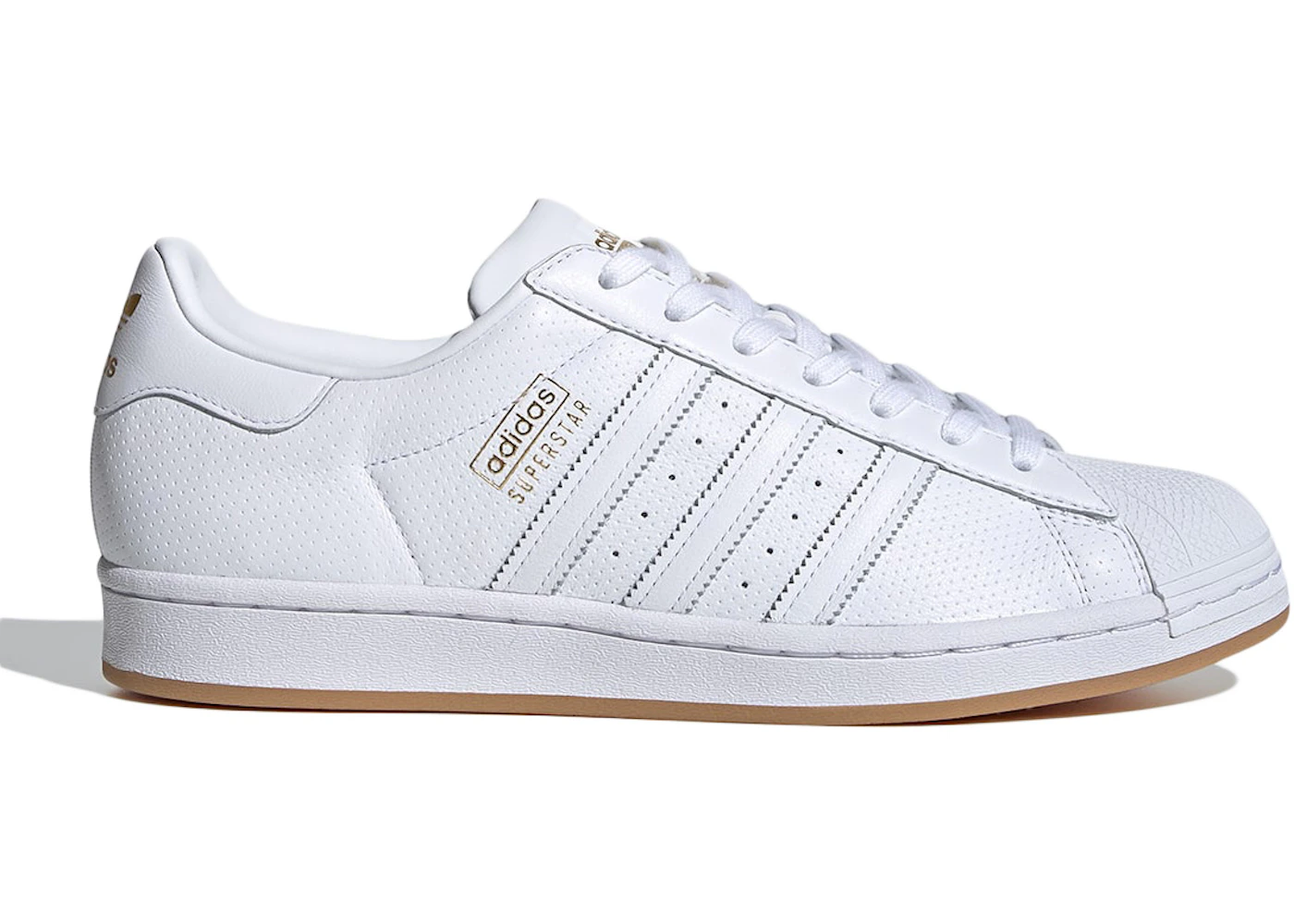 Adidas superstar white gum Clearance