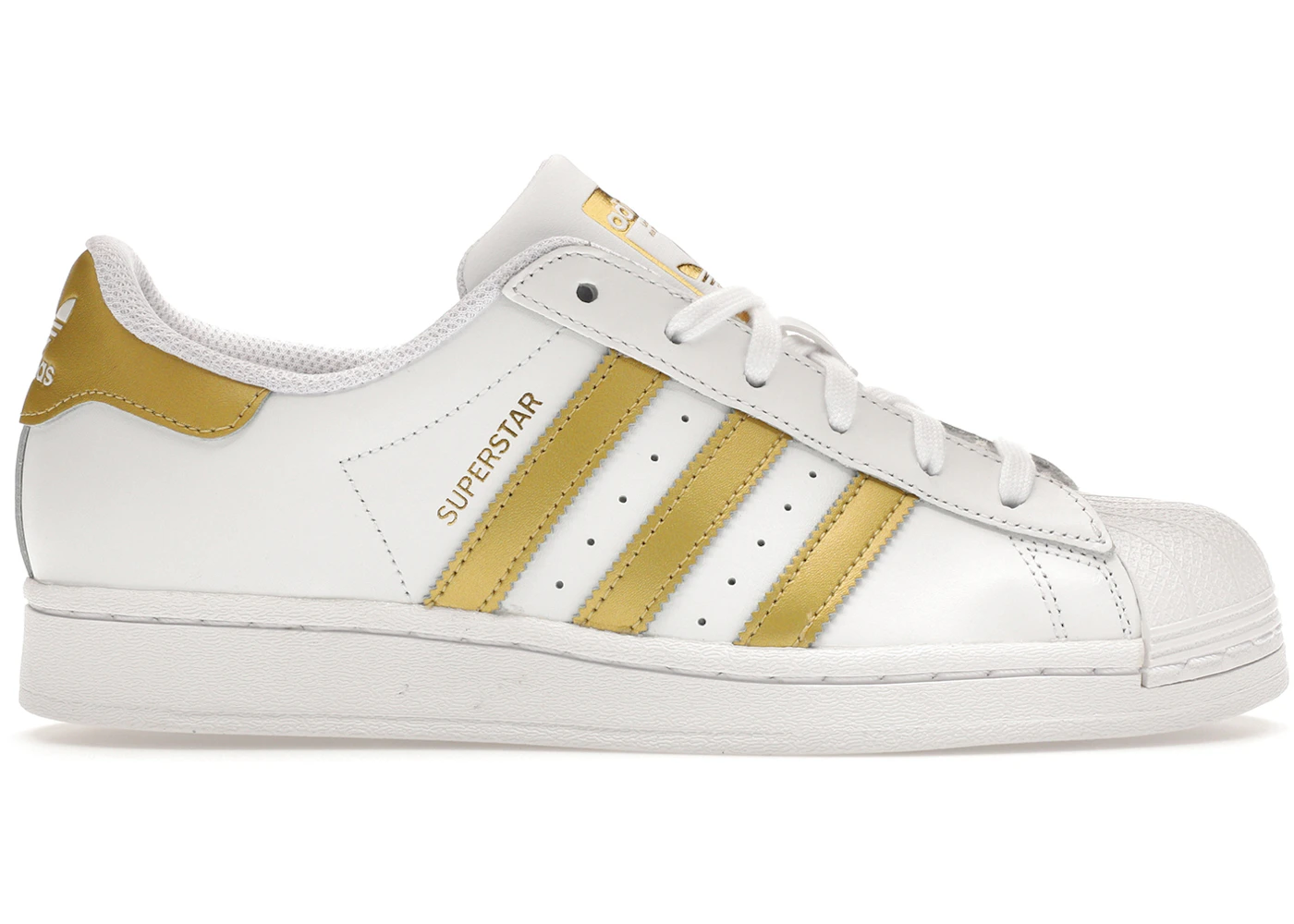 adidas Superstar White Gold Metallic (Women's) FX7483 US