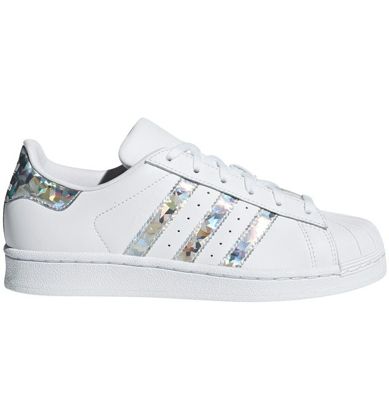 Adidas superstar holographic stripes sale
