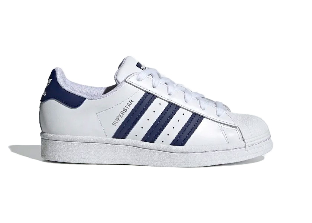 Pre-owned Adidas Originals Adidas Superstar White Night Sky (youth) In Cloud White/night Sky/cloud White
