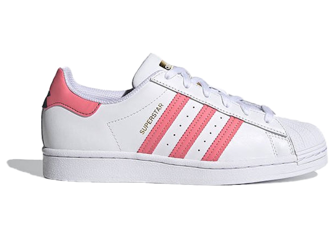 Pre-owned Adidas Originals Adidas Superstar White Pink (women's) In Cloud White/pink/gold Metallic