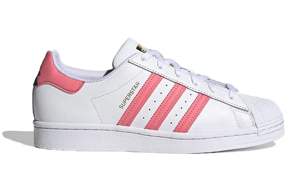 Adidas white pink superstar Clearance