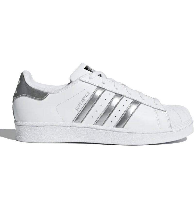 adidas Superstar White Silver Metallic (Women's) AQ3091 US