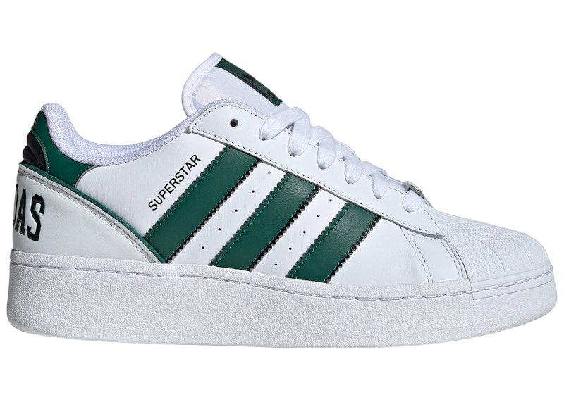 Adidas superstar blanco y verde best sale