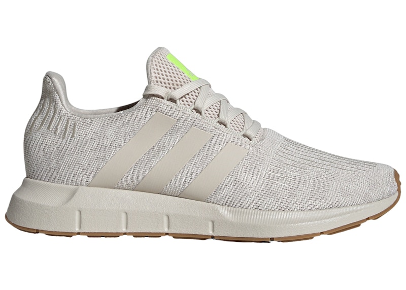 Pre-owned Adidas Originals Men's Adidas Swift Run 1 Sneakers In Aluminium/lucid Lemon
