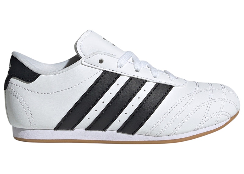 Adidas Taekwondo White Black Sneakers in Cloud White/Core Black/Gum