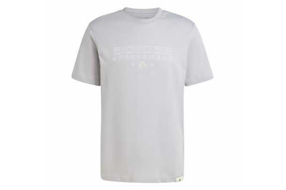 adidas Tech Linear Graphic Tee Solid Grey