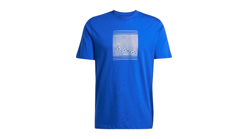 adidas Tech Metallic Graphic Tee Royal Blue