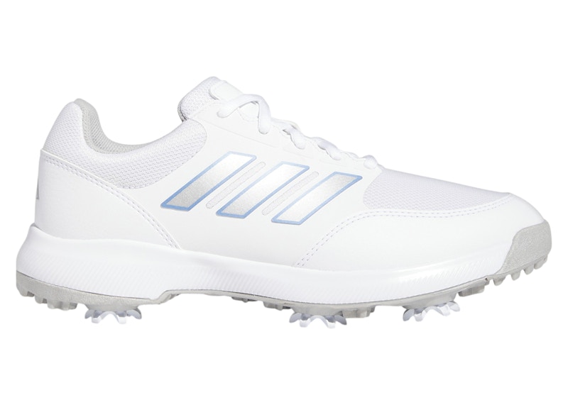 adidas Tech Response 3.0 Golf Cloud White Silver Metallic Blue Fusion (Women's) - HQ1198