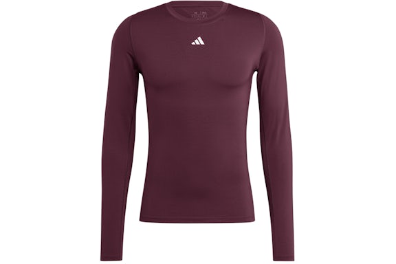 adidas Techfit Aeroready Long Sleeve Tee Team Maroon