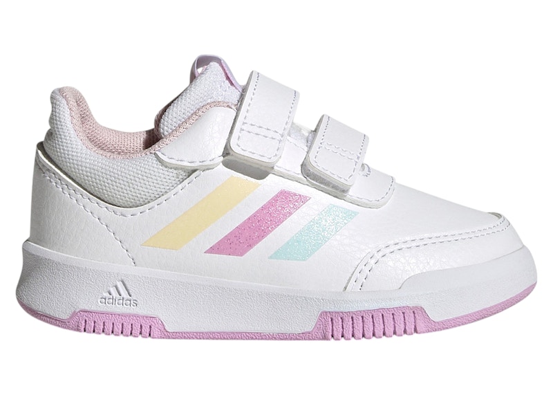 Pre-owned Adidas Originals Tensaur Hook And Loop Sneakers In Cloud White/almost Blue/bliss Lilac In Multi