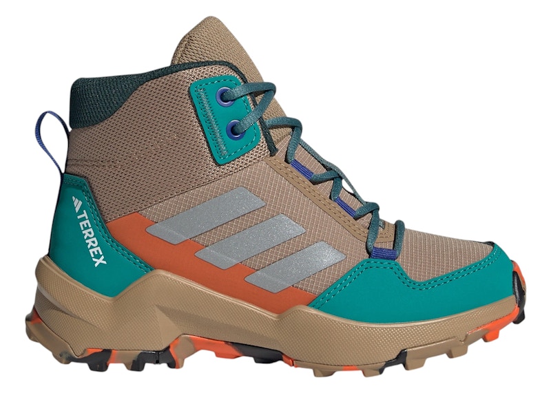 めい④ adidas Terrex AX4R Mid Cardboard Matte Silver Pure Teal (GS