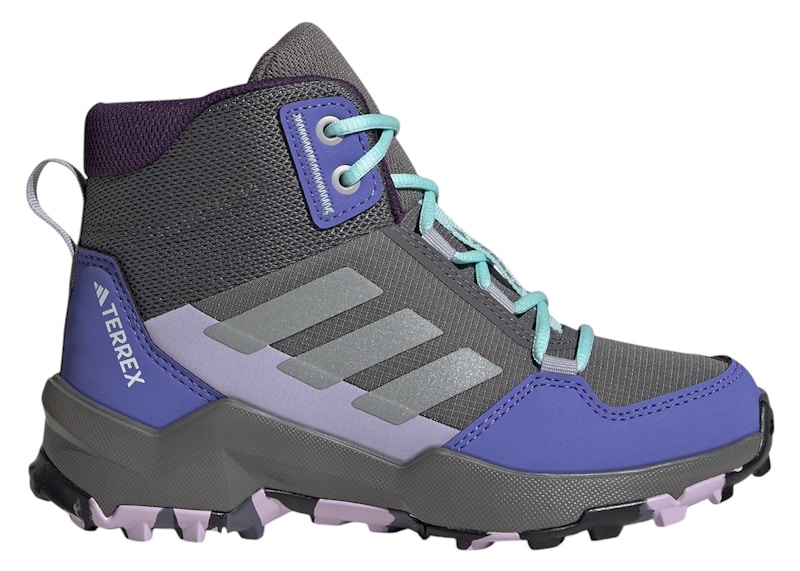 Pre-owned Adidas Originals Terrex Ax4r Mid Sneakers In Grey Four/matte Silver/semi Flash Aqua