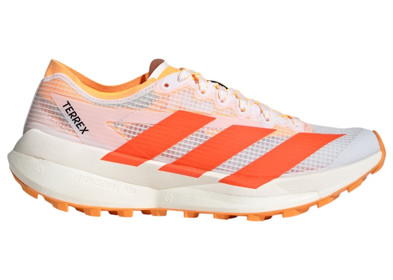 adidas Terrex Agravic Speed 2 Trail White Impact Orange Lucid Tangerine (Women's)