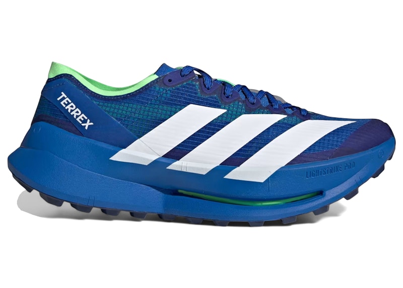 adidas Terrex Agravic Speed Ultra 2 Trail Blue White Lime Burst