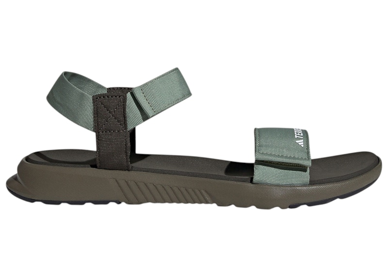 Men's Adidas Terrex Hydroterra Light Sandals Sneakers in Olive Strata/Tent Green/Shadow Olive