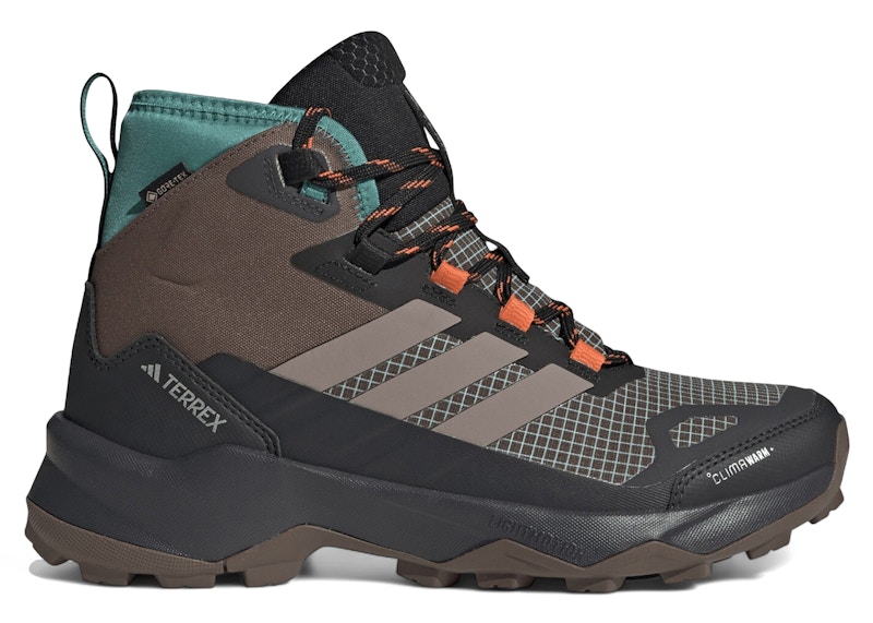 Pre-owned Adidas Originals Terrex Skychaser Ax5 Mid Goretex Climawarm+ (women's) Sneakers In Earth Strata/trace Brown/pure Teal