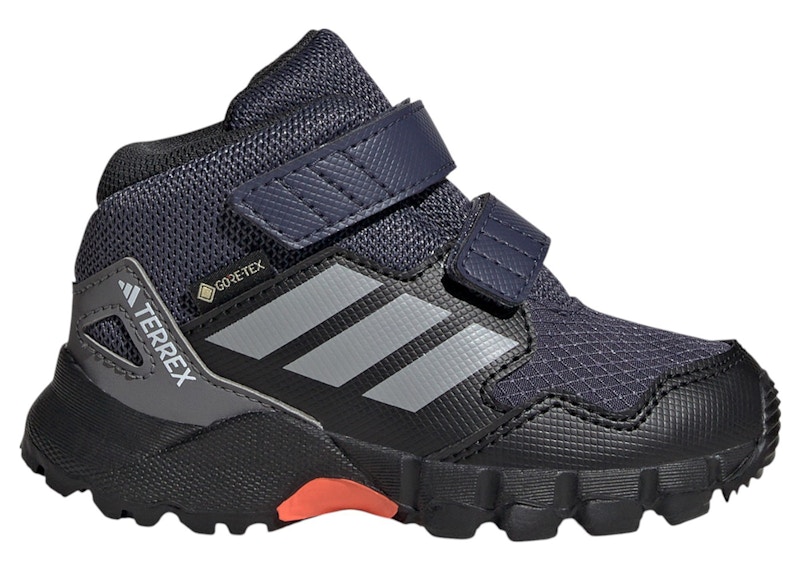 Pre-owned Adidas Originals Terrex Skychaser Mid Goretex Sneakers In Shadow Navy Blue/grey Three/semi Impact Orange