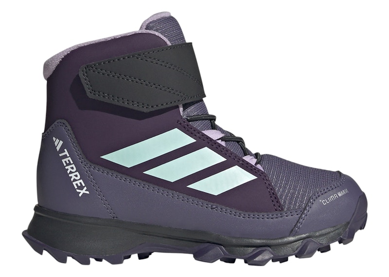 Pre-owned Adidas Originals Terrex Snow Cf Climawarm Winter Sneakers In Aurora Plum/semi Flash Aqua/powder Plum