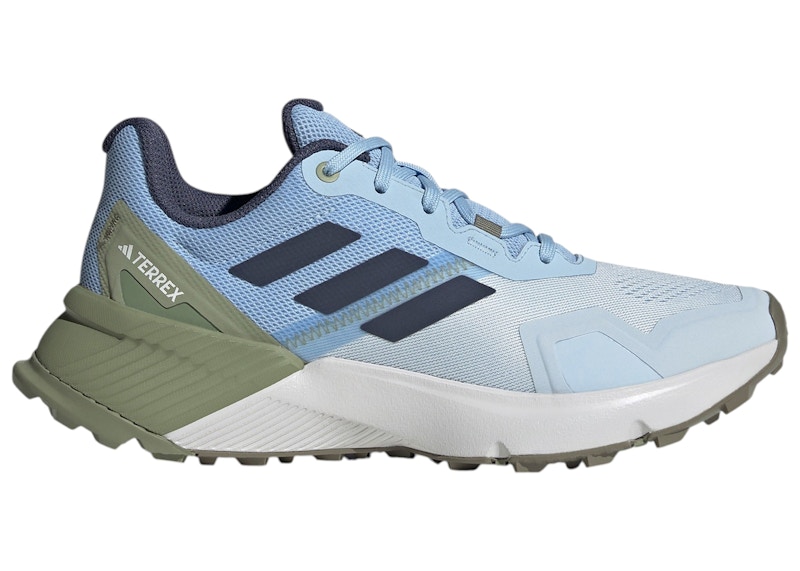 adidas Terrex Soulstride Trail Crystal Sky Navy Tent Green (Women's) -  JQ1601 - US