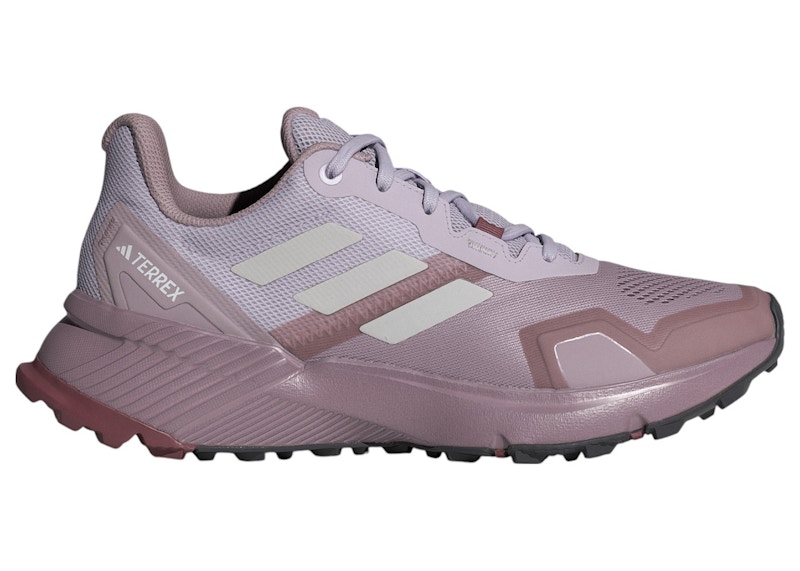 Pre-owned Adidas Originals Terrex Soulstride Trail (women's) Sneakers In Preloved Fig/grey One/burgundy