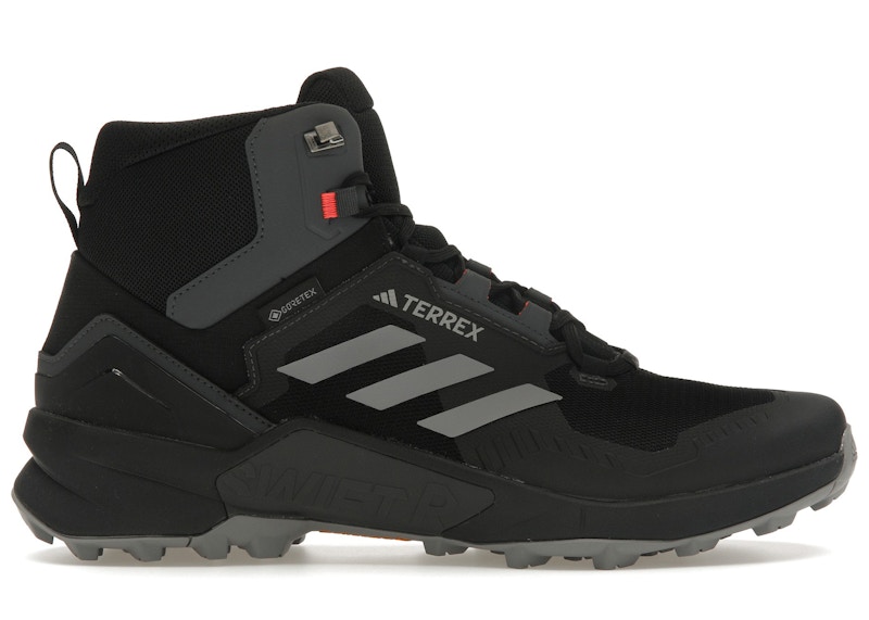 adidas Terrex Swift R3 Mid GTX Core Black Grey Solar Red Men s HR1308 US