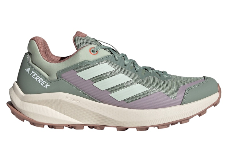 Pre-owned Adidas Originals Terrex Trail Rider Trail (women's) Sneakers In Silver Green/linen Green/warm Clay