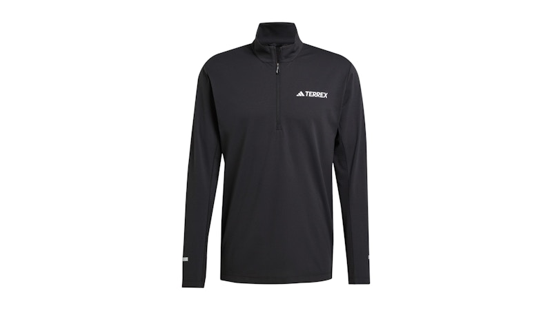 adidas Terrex Xperior Half-Zip Long-Sleeve Top Black メンズ - FW25 adidas Terrex Xperior Half-Zip Long-Sleeve Top Black メンズ - FW25