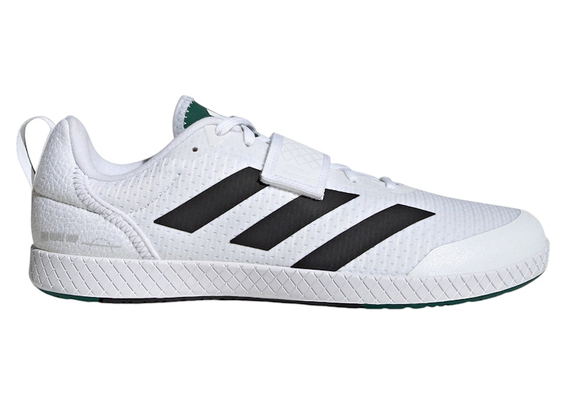 adidas Total Weightlifting 'White Black Collegiate Green' | Men's Size 7 - IH8241