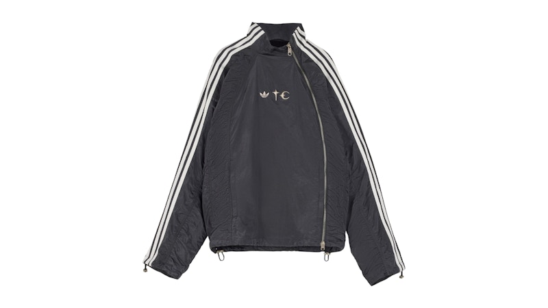 adidas Thug Club Woven Tracktop Black Silver Metallic Men's - FW25 adidas Thug Club Woven Tracktop Black Silver Metallic Men's - FW25
