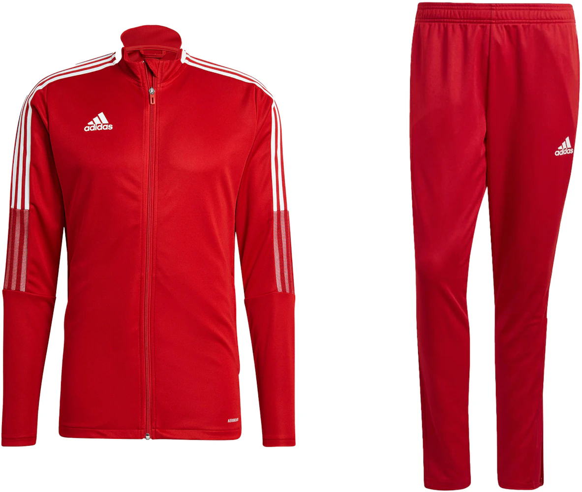 adidas Tiro 21 Track Jacket & Pant Set Team Power Red Men's - SS23 - US