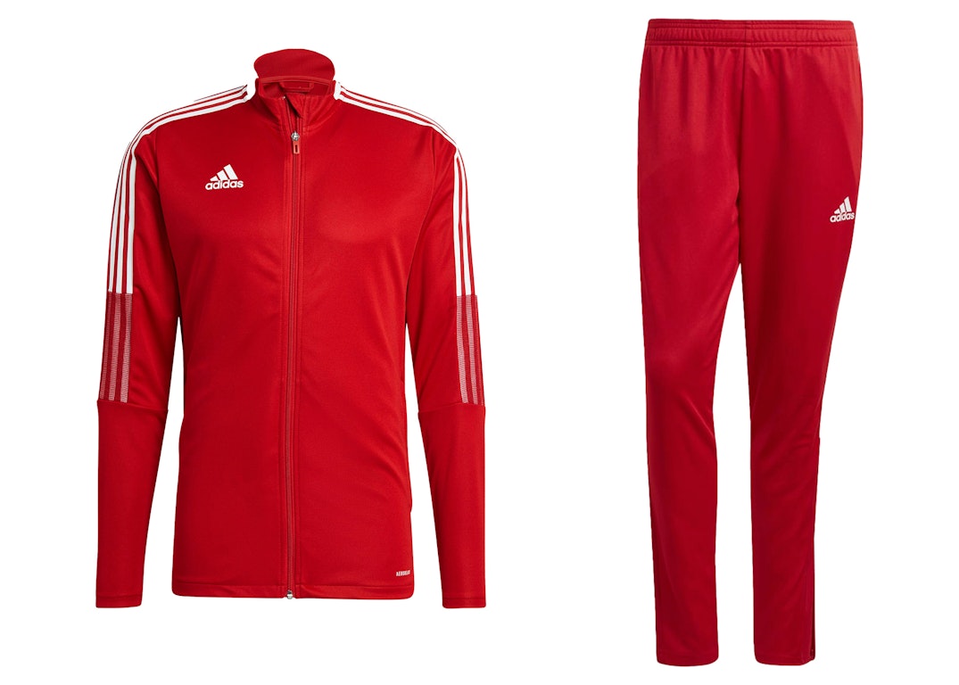 Pre-owned Adidas Originals Adidas Tiro 21 Track Jacket & Pant Set Team Power Red