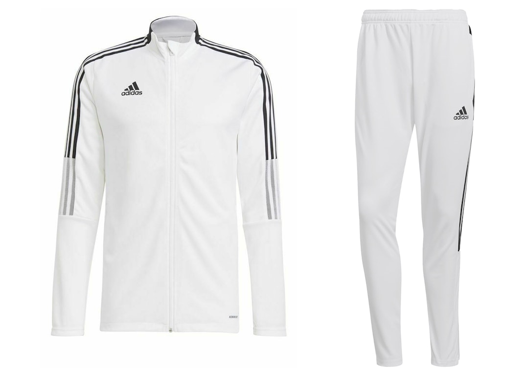 Pre-owned Adidas Originals Adidas Tiro 21 Track Jacket & Pant Set White