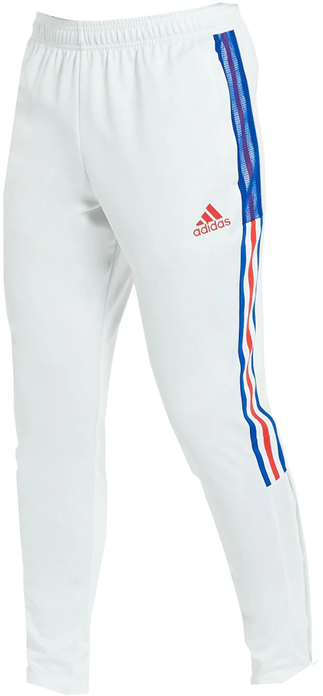 adidas Tiro 21 Track Pants White/Vivid Red/Royal Blue Men's - FW22